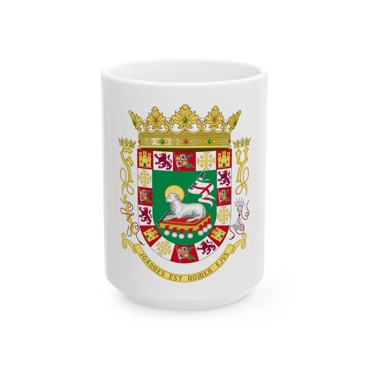 Coat of arms of the Commonwealth of Puerto Rico - White Coffee Mug