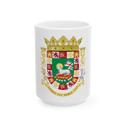 Coat of arms of the Commonwealth of Puerto Rico - White Coffee Mug