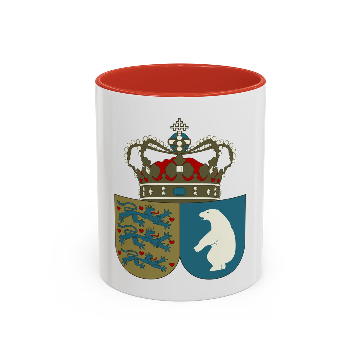 Coat of arms of the County of Greenland - Accent Coffee Mug