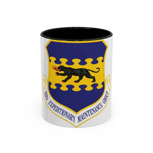 332d Expeditionary Maintenance Group (U.S. Air Force) Accent Coffee Mug 11oz Black - Go Mug Yourself