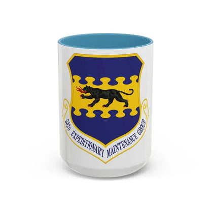332d Expeditionary Maintenance Group (U.S. Air Force) Accent Coffee Mug 15oz Light Blue - Go Mug Yourself