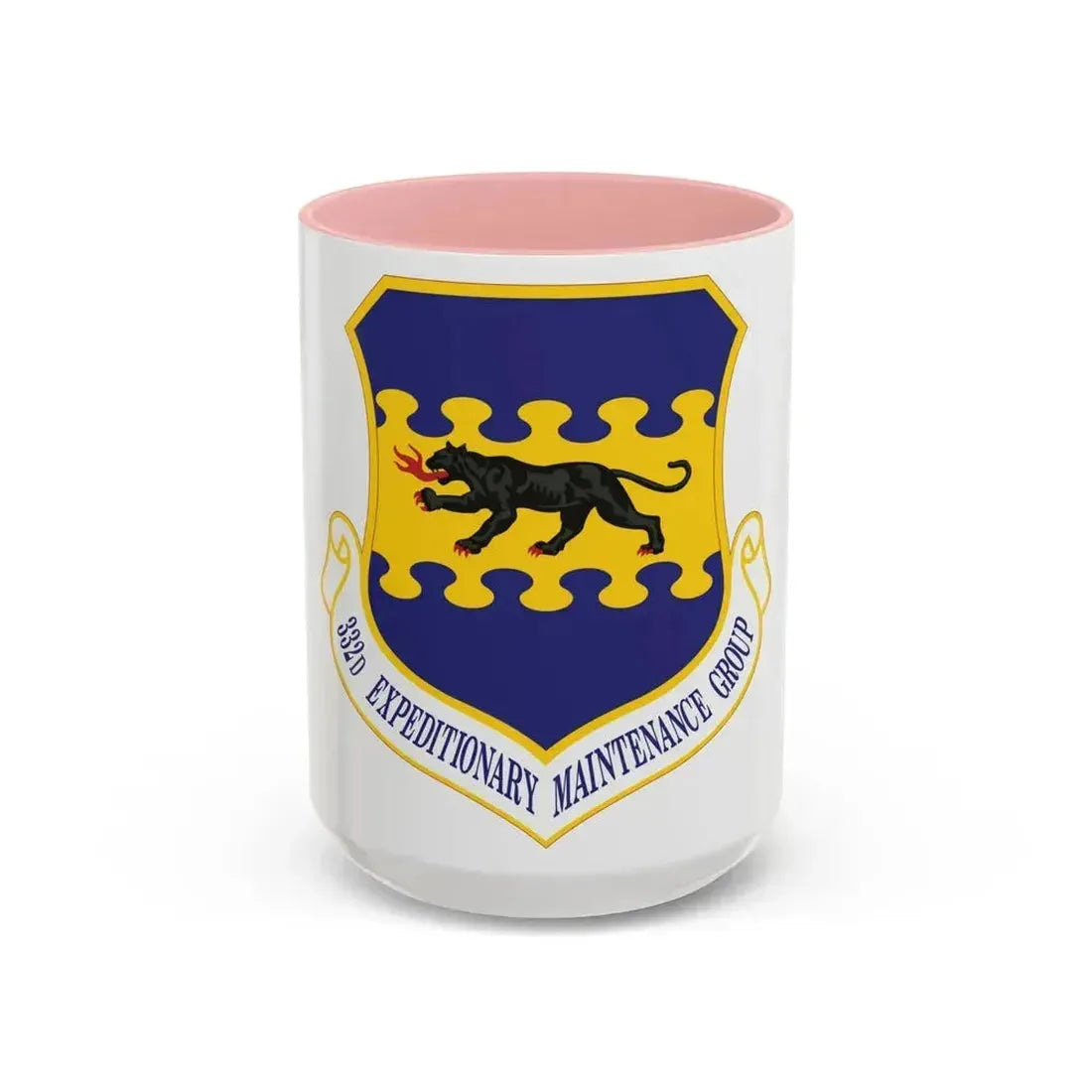 332d Expeditionary Maintenance Group (U.S. Air Force) Accent Coffee Mug 15oz Pink - Go Mug Yourself