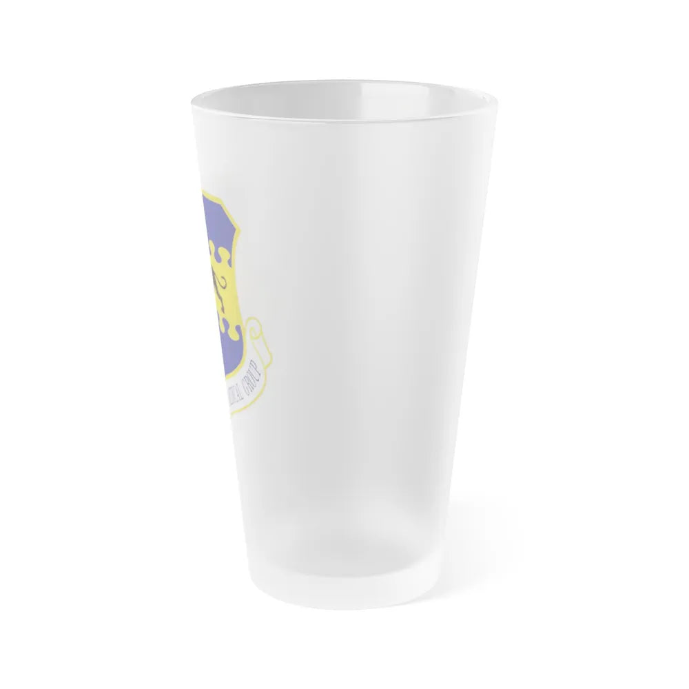 332d Expeditionary Medical Group (U.S. Air Force) Frosted Pint Glass 16oz-Go Mug Yourself