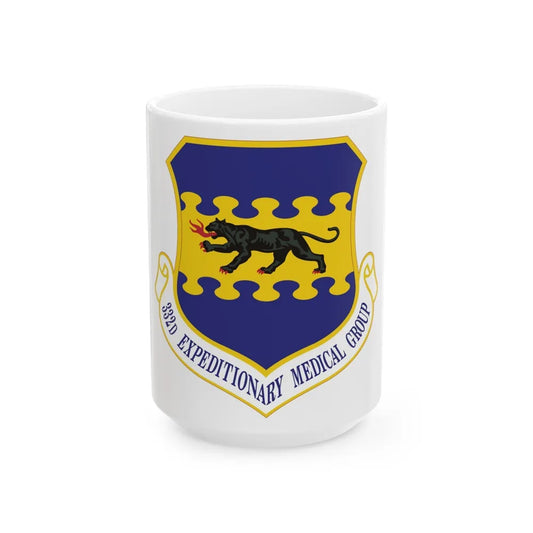 332d Expeditionary Medical Group (U.S. Air Force) White Coffee Mug-15oz-Go Mug Yourself