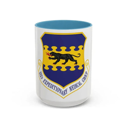 332d Expeditionary Medical Group (U.S. Air Force) Accent Coffee Mug 15oz Light Blue - Go Mug Yourself