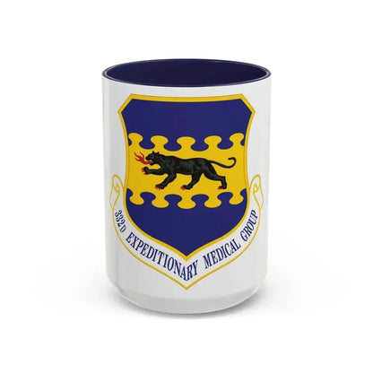332d Expeditionary Medical Group (U.S. Air Force) Accent Coffee Mug 15oz Navy - Go Mug Yourself