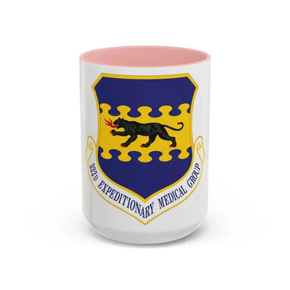 332d Expeditionary Medical Group (U.S. Air Force) Accent Coffee Mug 15oz Pink - Go Mug Yourself