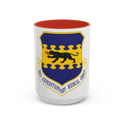 332d Expeditionary Medical Group (U.S. Air Force) Accent Coffee Mug 15oz Red - Go Mug Yourself
