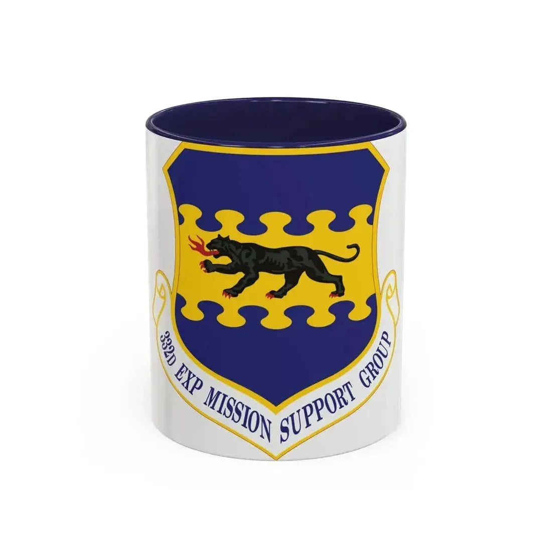 332d Expeditionary Mission Support Group (U.S. Air Force) Accent Coffee Mug 11oz Navy - Go Mug Yourself