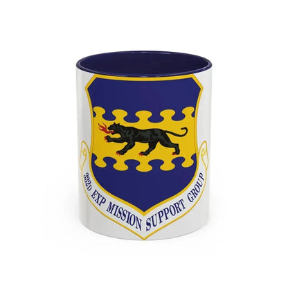 332d Expeditionary Mission Support Group (U.S. Air Force) Accent Coffee Mug 11oz Navy - Go Mug Yourself
