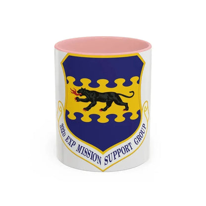 332d Expeditionary Mission Support Group (U.S. Air Force) Accent Coffee Mug 11oz Pink - Go Mug Yourself