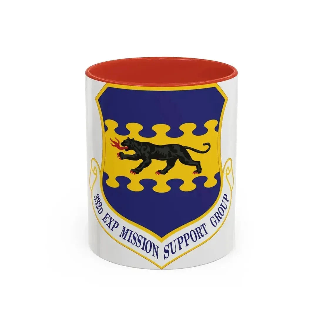 332d Expeditionary Mission Support Group (U.S. Air Force) Accent Coffee Mug 11oz Red - Go Mug Yourself