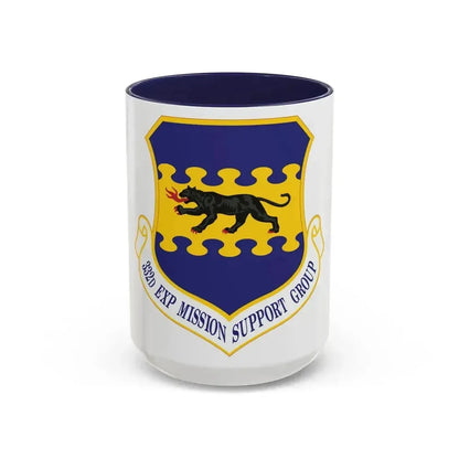 332d Expeditionary Mission Support Group (U.S. Air Force) Accent Coffee Mug 15oz Navy - Go Mug Yourself