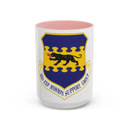 332d Expeditionary Mission Support Group (U.S. Air Force) Accent Coffee Mug 15oz Pink - Go Mug Yourself