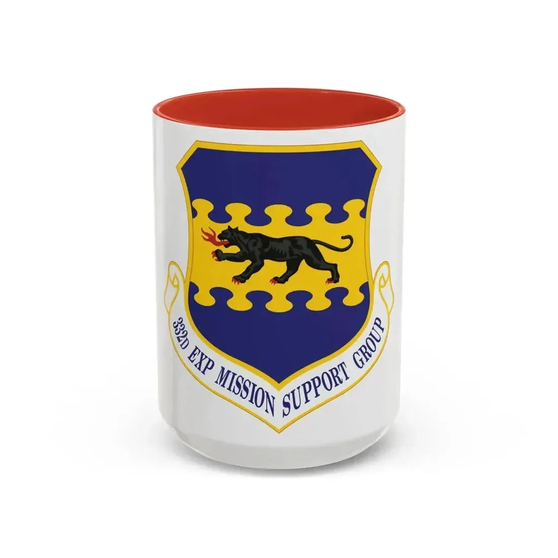 332d Expeditionary Mission Support Group (U.S. Air Force) Accent Coffee Mug 15oz Red - Go Mug Yourself