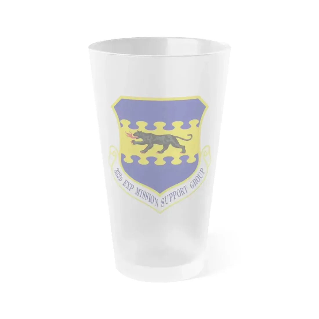 332d Expeditionary Mission Support Group (U.S. Air Force) Frosted Pint Glass 16oz 16oz Frosted - Go Mug Yourself