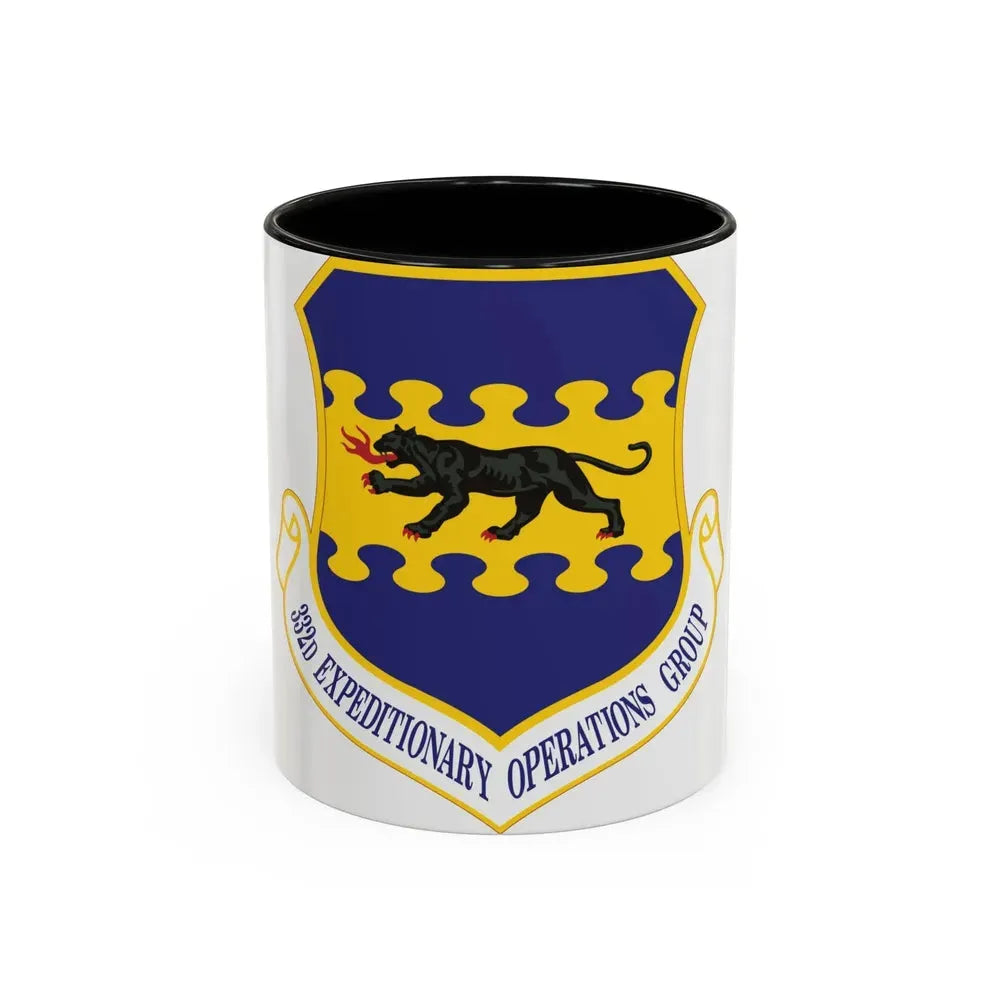 332d Expeditionary Operations Group (U.S. Air Force) Accent Coffee Mug 11oz Black - Go Mug Yourself