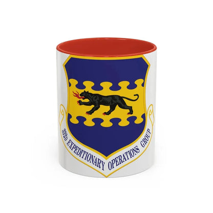 332d Expeditionary Operations Group (U.S. Air Force) Accent Coffee Mug 11oz Red - Go Mug Yourself