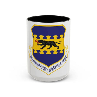 332d Expeditionary Operations Group (U.S. Air Force) Accent Coffee Mug 15oz Black - Go Mug Yourself