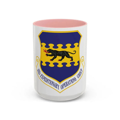 332d Expeditionary Operations Group (U.S. Air Force) Accent Coffee Mug 15oz Pink - Go Mug Yourself