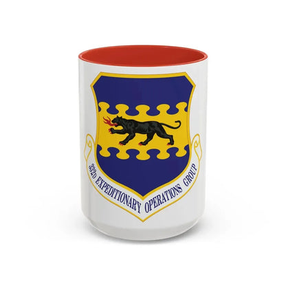 332d Expeditionary Operations Group (U.S. Air Force) Accent Coffee Mug 15oz Red - Go Mug Yourself