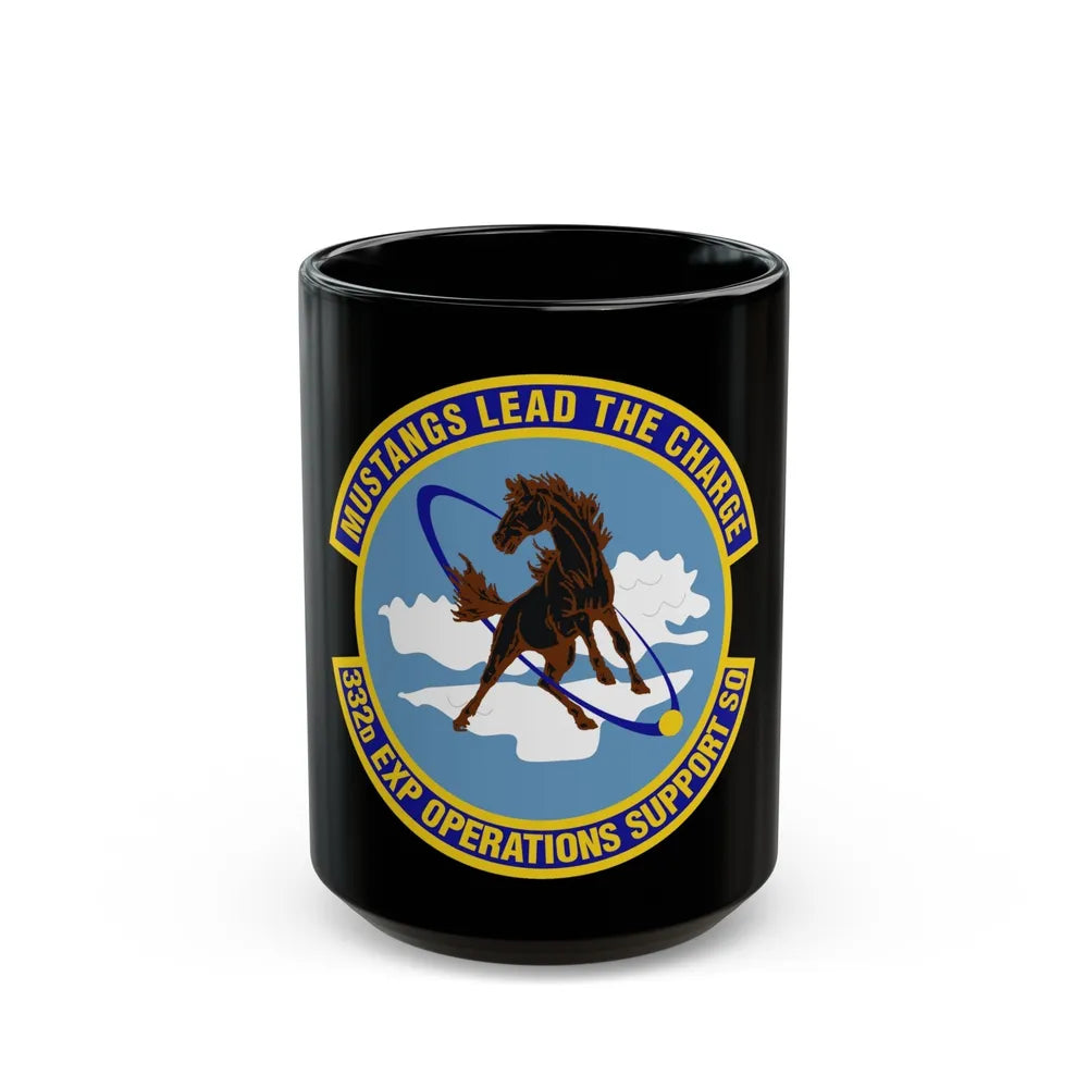 332d Expeditionary Operations Support Squadron (U.S. Air Force) Black Coffee Mug-15oz-Go Mug Yourself