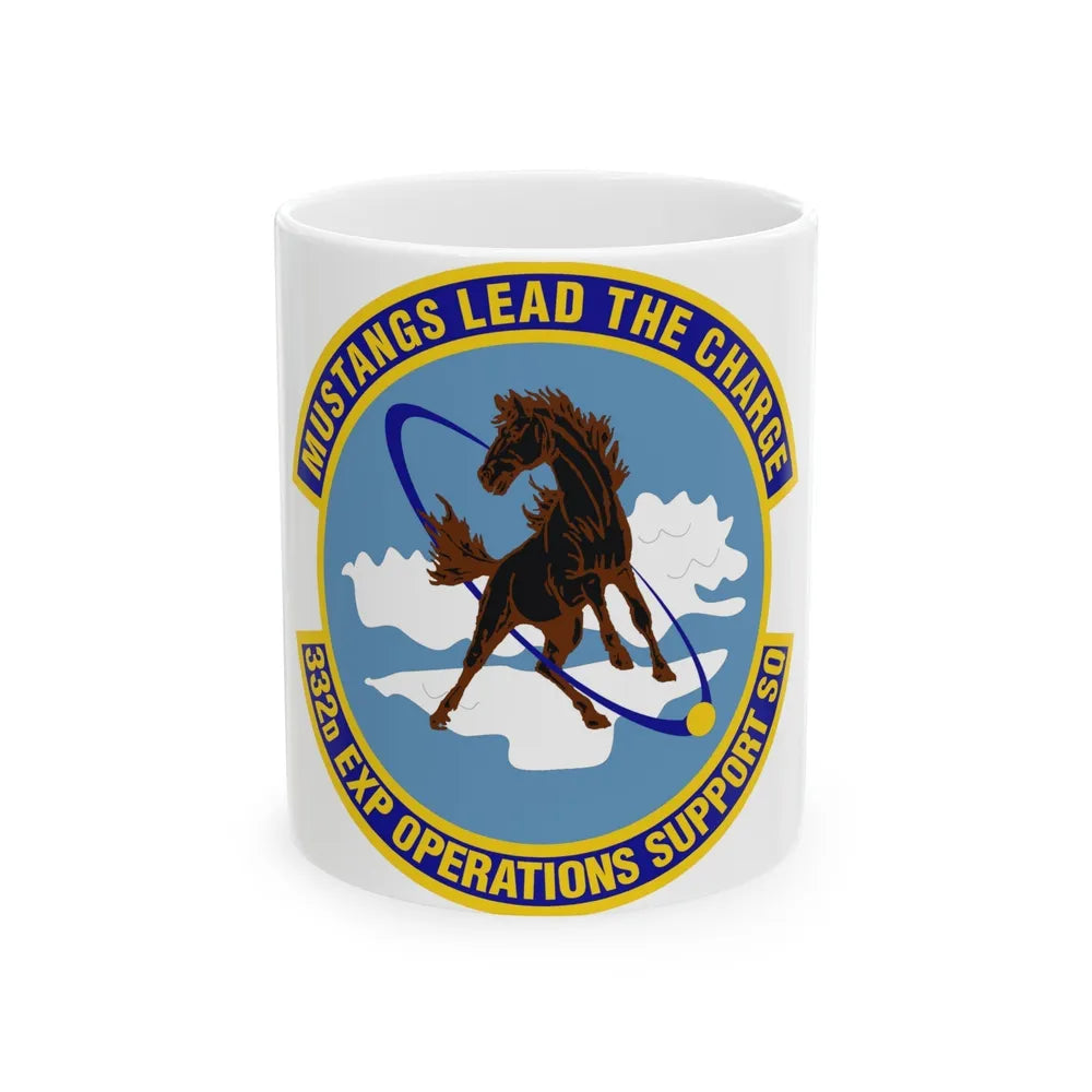 332d Expeditionary Operations Support Squadron (U.S. Air Force) White Coffee Mug-11oz-Go Mug Yourself