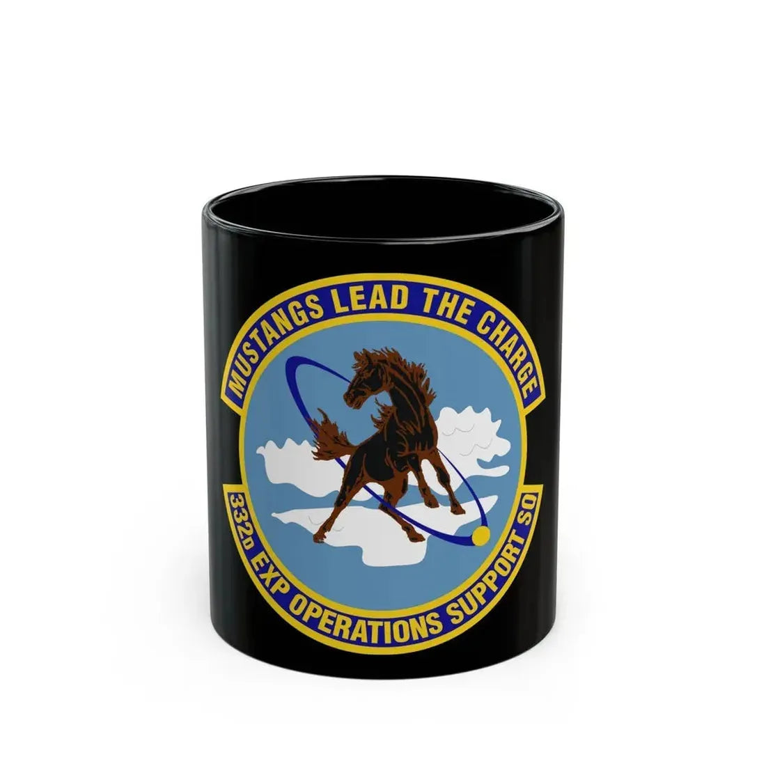 332d Expeditionary Operations Support Squadron (U.S. Air Force) Black Coffee Mug 11oz - Go Mug Yourself