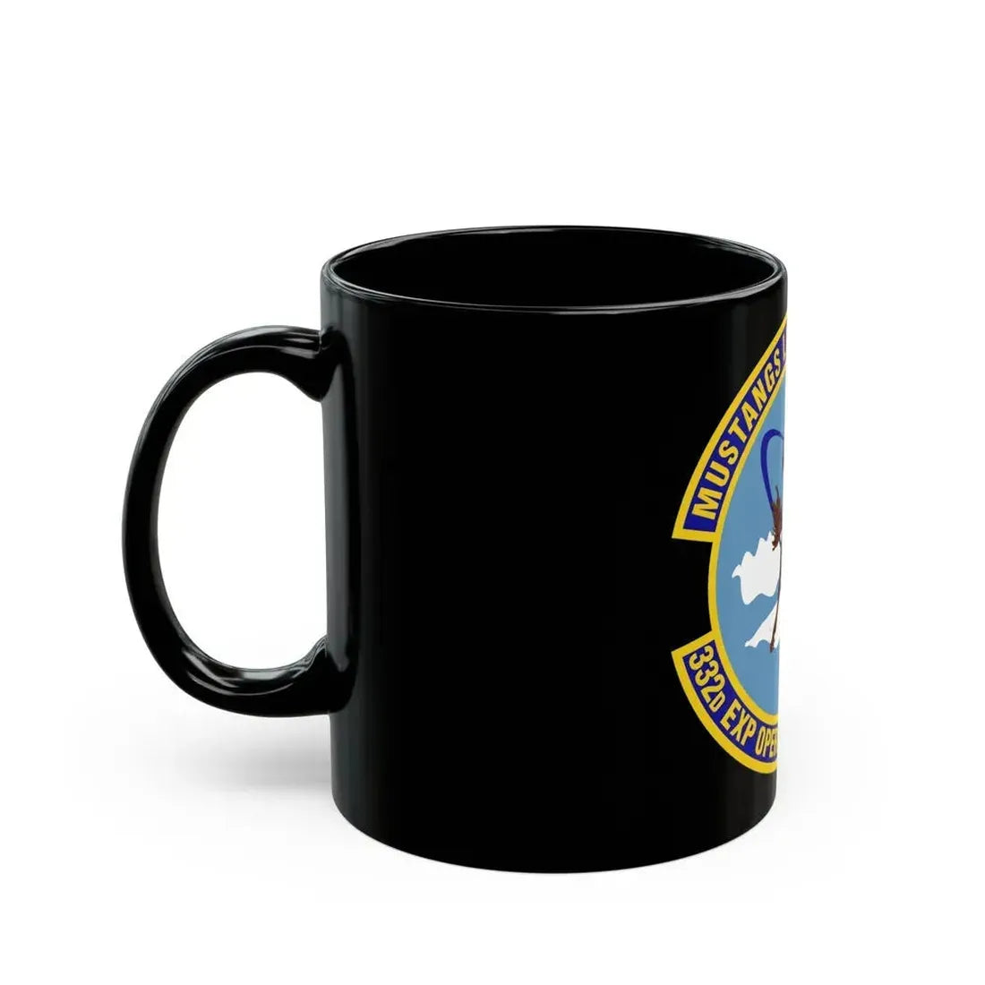 332d Expeditionary Operations Support Squadron (U.S. Air Force) Black Coffee Mug - Go Mug Yourself