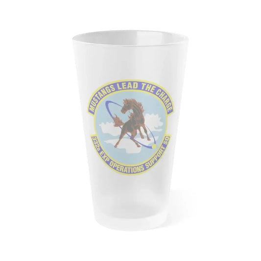 332d Expeditionary Operations Support Squadron (U.S. Air Force) Frosted Pint Glass 16oz 16oz Frosted - Go Mug Yourself