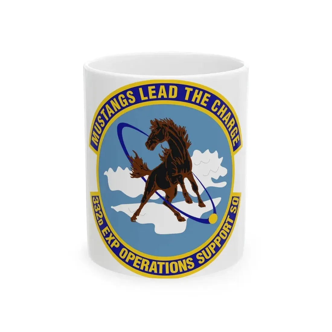 332d Expeditionary Operations Support Squadron (U.S. Air Force) White Coffee Mug 11oz - Go Mug Yourself