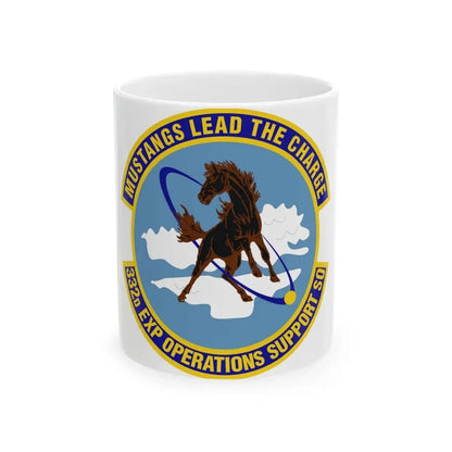 332d Expeditionary Operations Support Squadron (U.S. Air Force) White Coffee Mug 11oz - Go Mug Yourself
