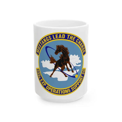 332d Expeditionary Operations Support Squadron (U.S. Air Force) White Coffee Mug 15oz - Go Mug Yourself