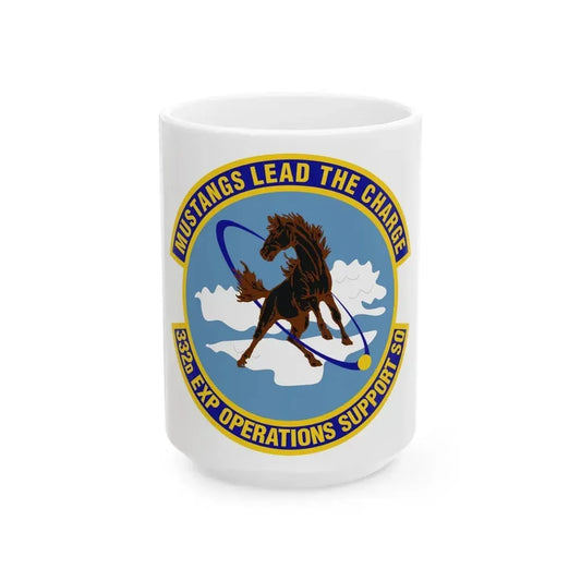 332d Expeditionary Operations Support Squadron (U.S. Air Force) White Coffee Mug 15oz - Go Mug Yourself