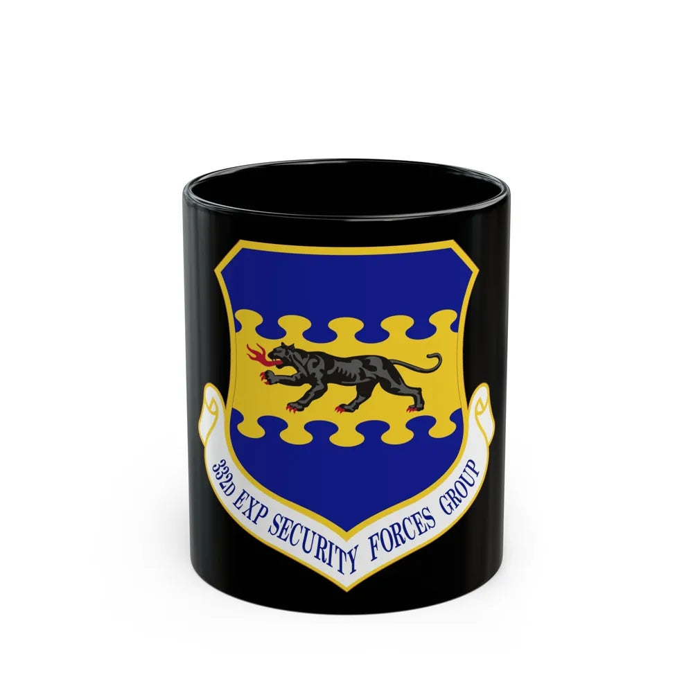 332d Expeditionary Security Forces Group (U.S. Air Force) Black Coffee Mug-11oz-Go Mug Yourself