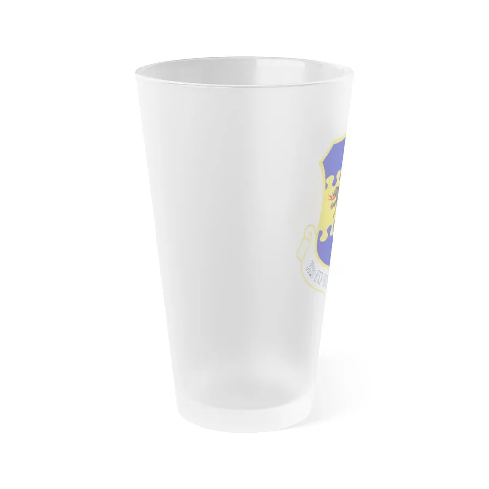 332d Expeditionary Security Forces Group (U.S. Air Force) Frosted Pint Glass 16oz-Go Mug Yourself