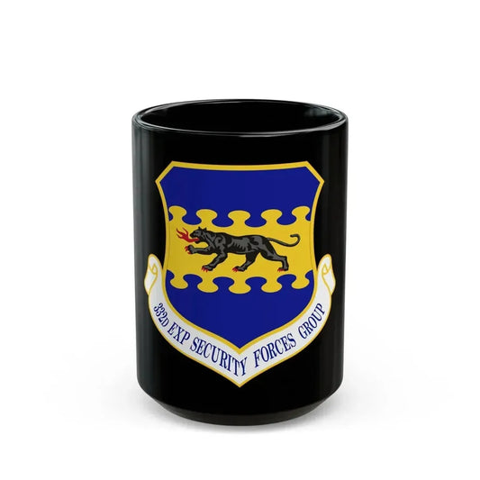 332d Expeditionary Security Forces Group (U.S. Air Force) Black Coffee Mug 15oz - Go Mug Yourself