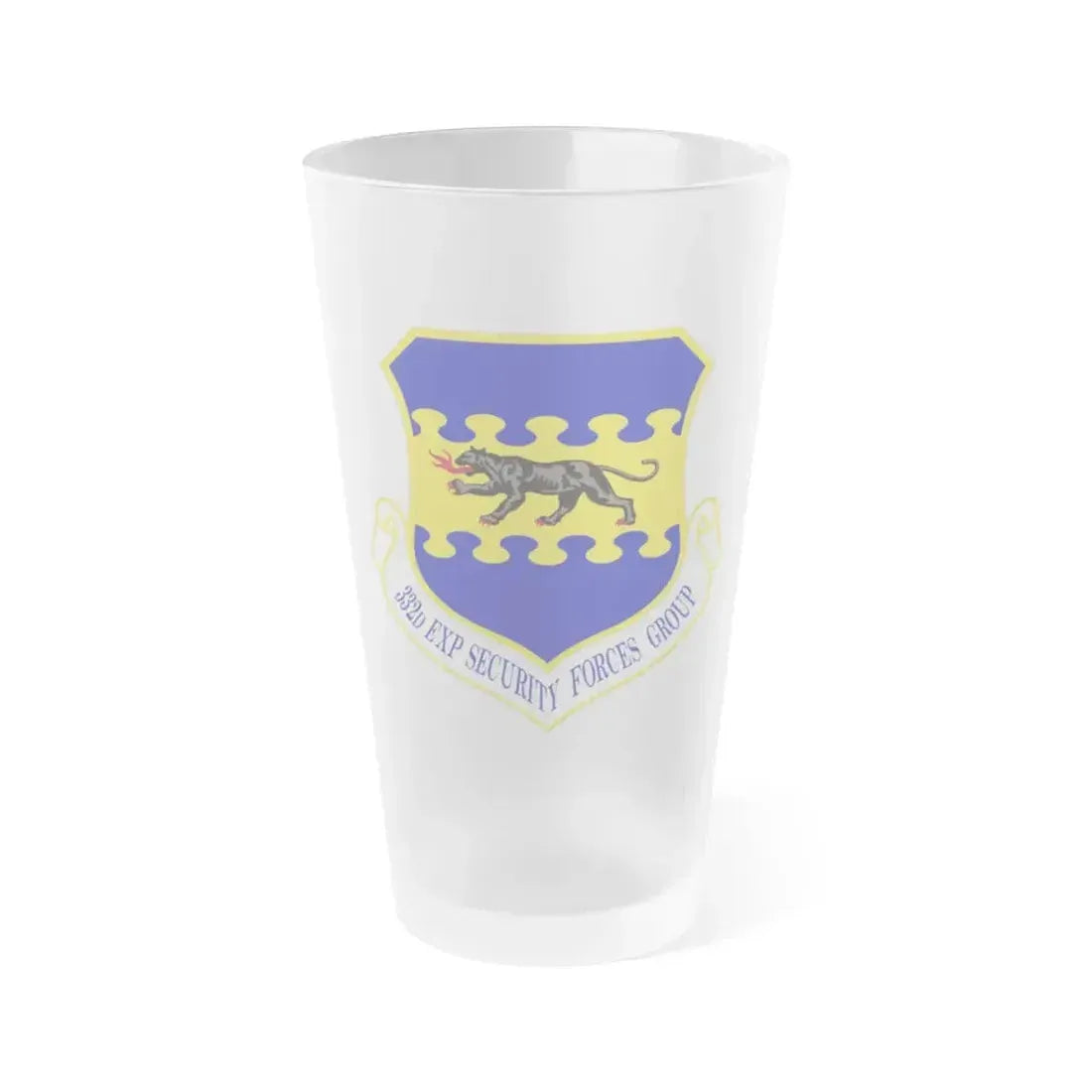 332d Expeditionary Security Forces Group (U.S. Air Force) Frosted Pint Glass 16oz 16oz Frosted - Go Mug Yourself
