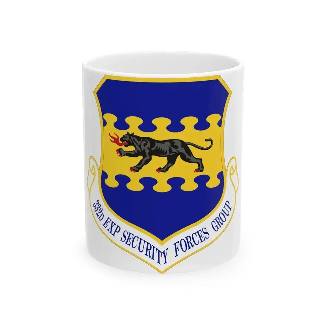 332d Expeditionary Security Forces Group (U.S. Air Force) White Coffee Mug 11oz - Go Mug Yourself