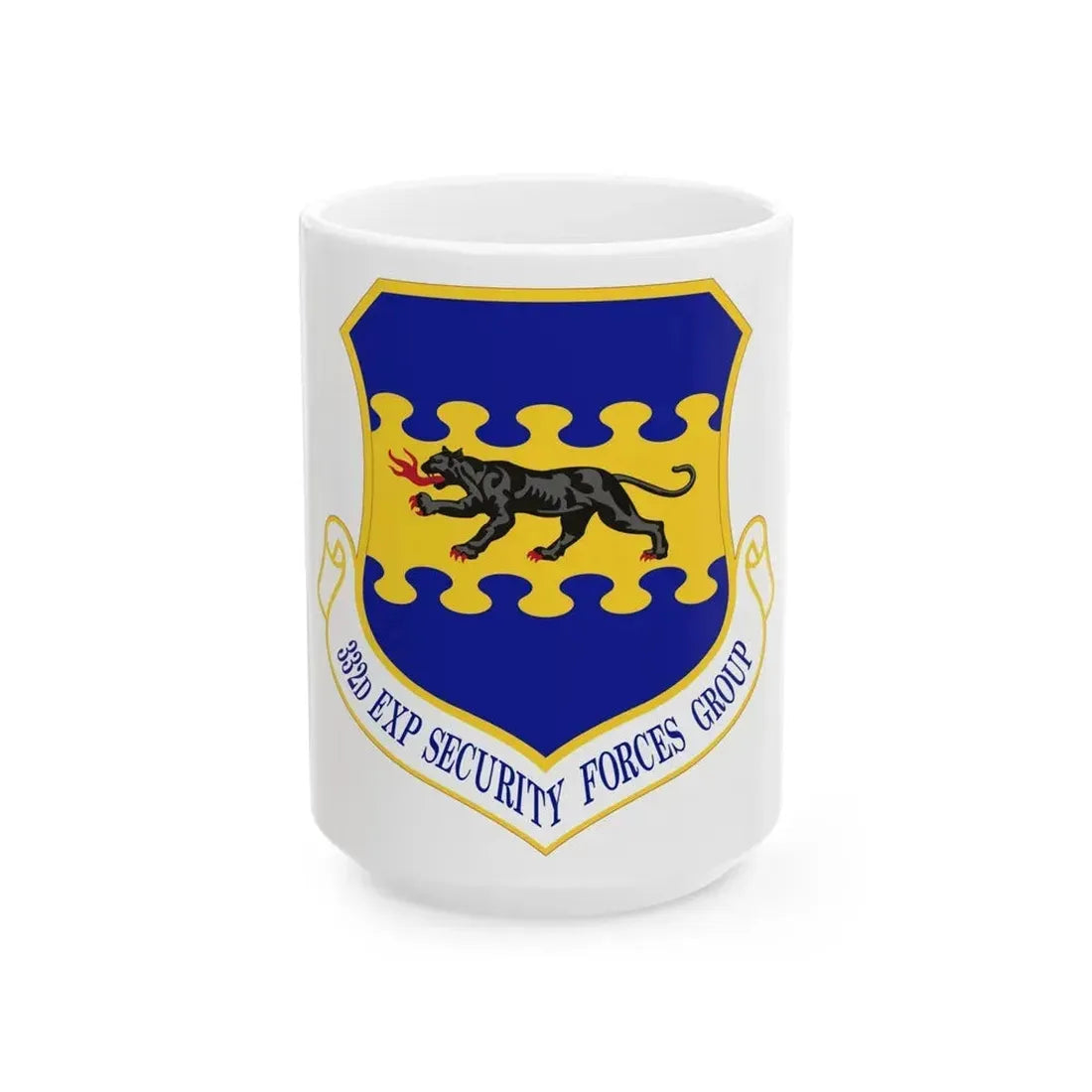 332d Expeditionary Security Forces Group (U.S. Air Force) White Coffee Mug 15oz - Go Mug Yourself
