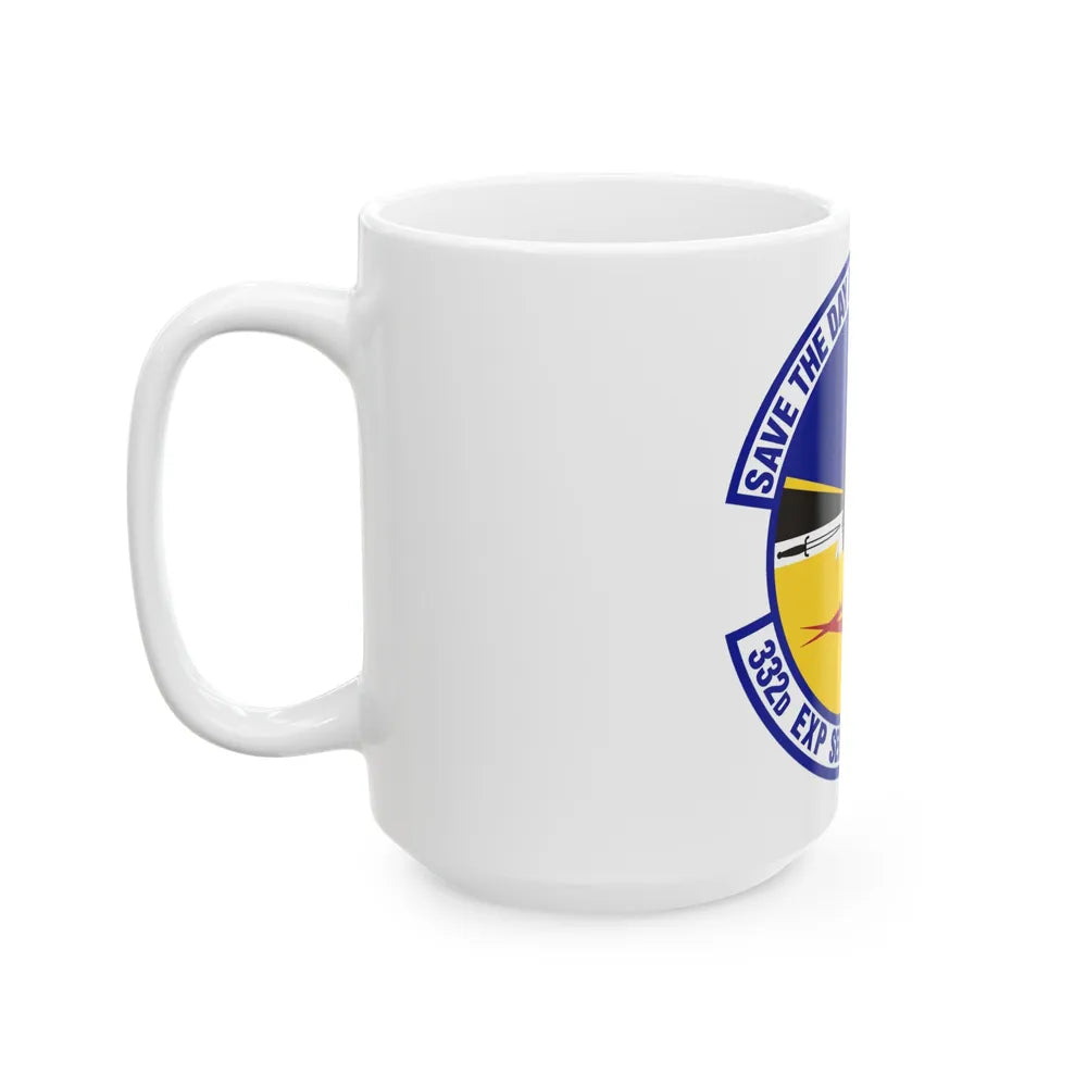 332d Expeditionary Security Forces Squadron (U.S. Air Force) White Coffee Mug-Go Mug Yourself