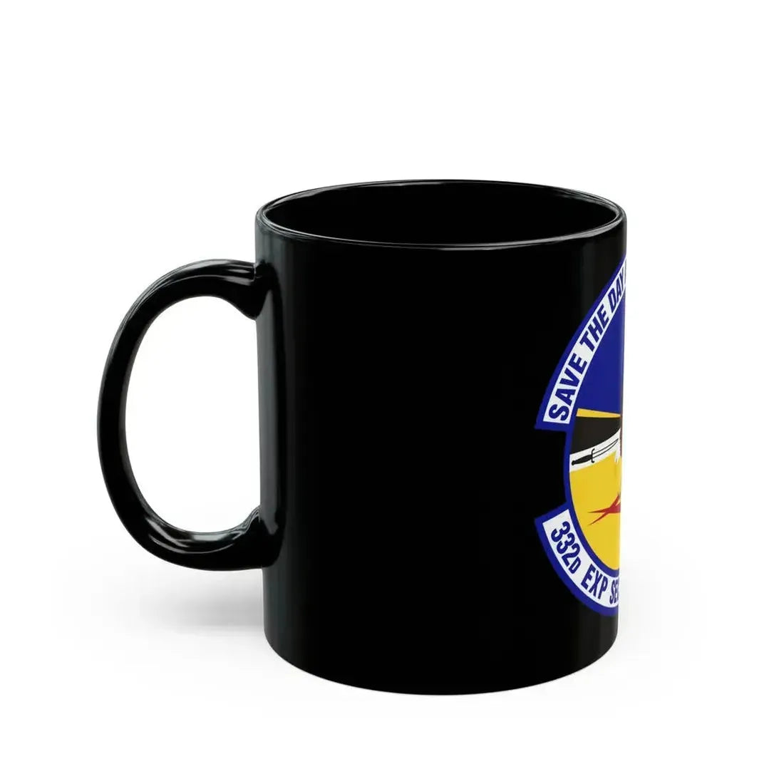 332d Expeditionary Security Forces Squadron (U.S. Air Force) Black Coffee Mug - Go Mug Yourself