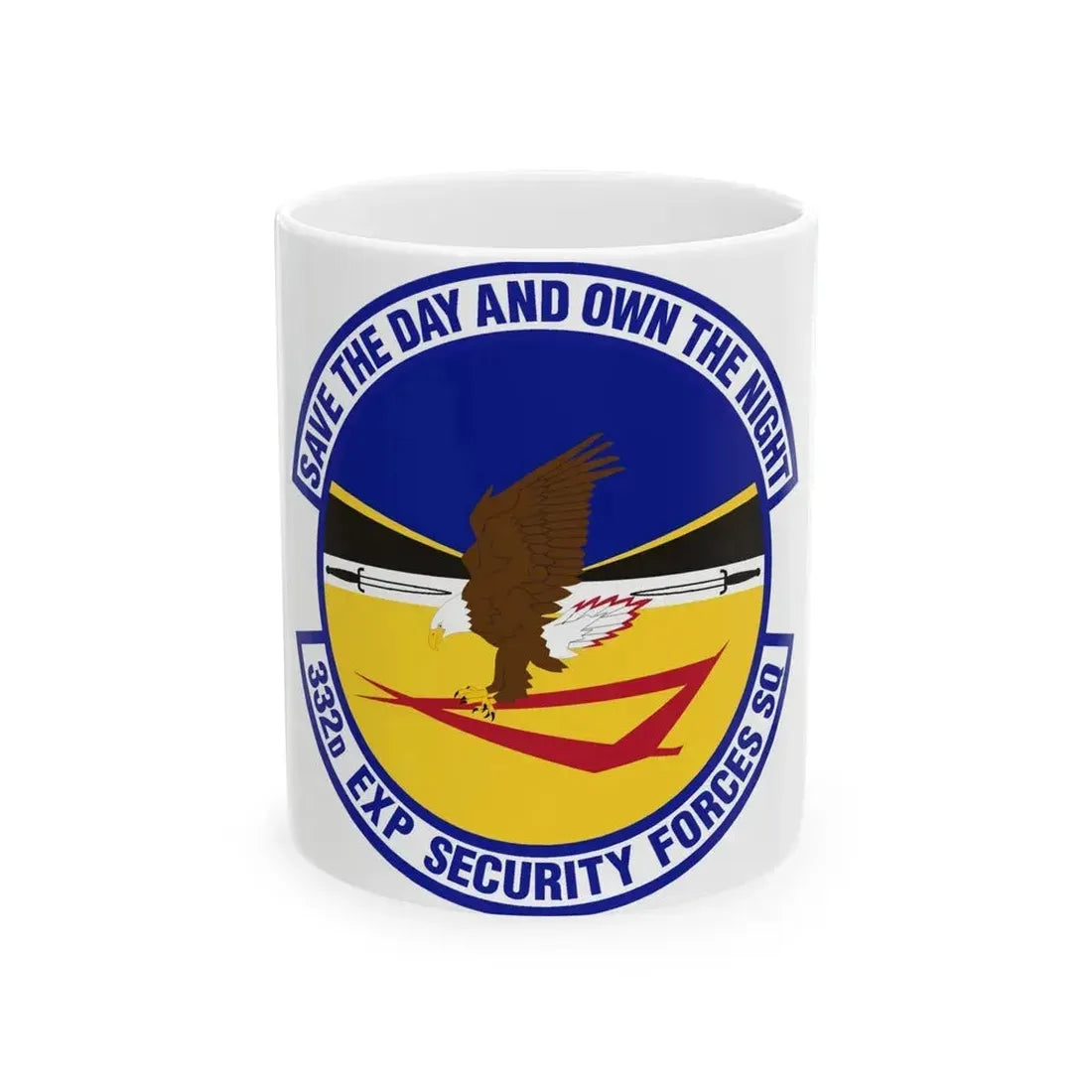 332d Expeditionary Security Forces Squadron (U.S. Air Force) White Coffee Mug 11oz - Go Mug Yourself