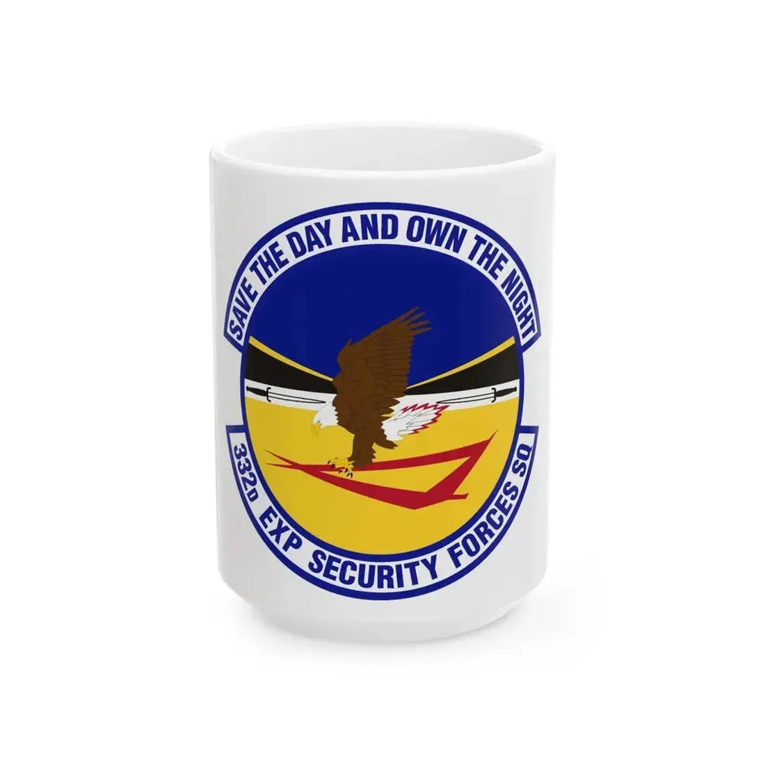332d Expeditionary Security Forces Squadron (U.S. Air Force) White Coffee Mug 15oz - Go Mug Yourself