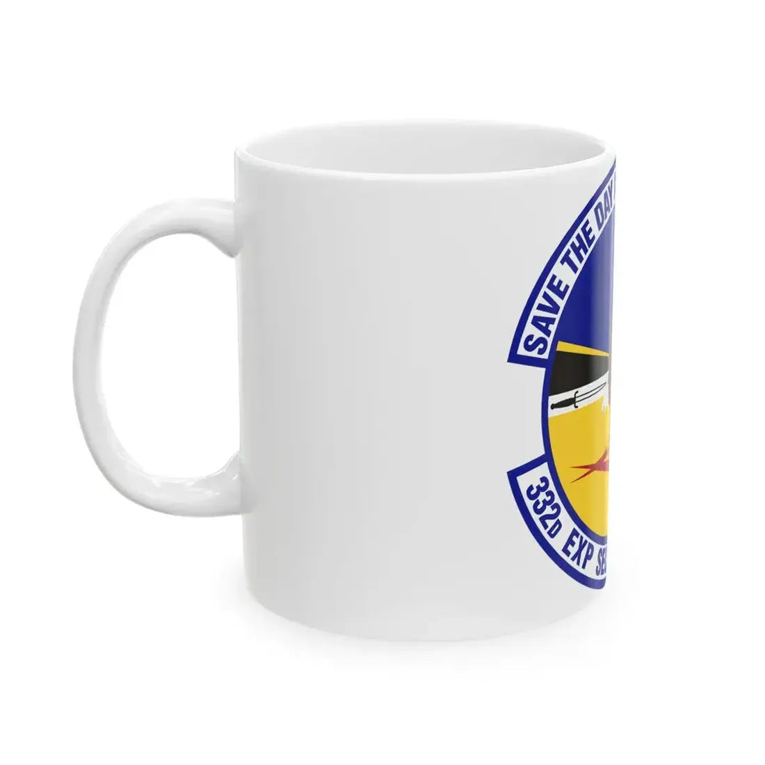 332d Expeditionary Security Forces Squadron (U.S. Air Force) White Coffee Mug - Go Mug Yourself