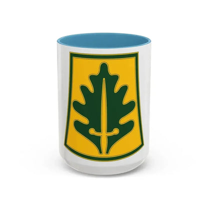 333 Military Police Brigade (U.S. Army) Accent Coffee Mug 15oz Light Blue - Go Mug Yourself
