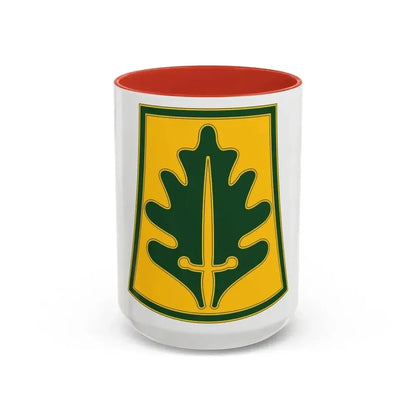 333 Military Police Brigade (U.S. Army) Accent Coffee Mug 15oz Red - Go Mug Yourself