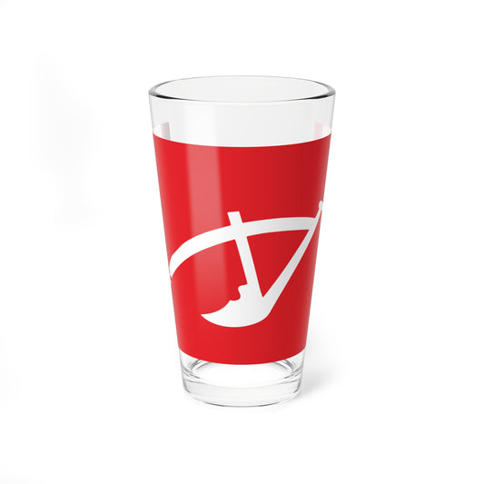 Plough Flag (China) Pint Glass 16oz
