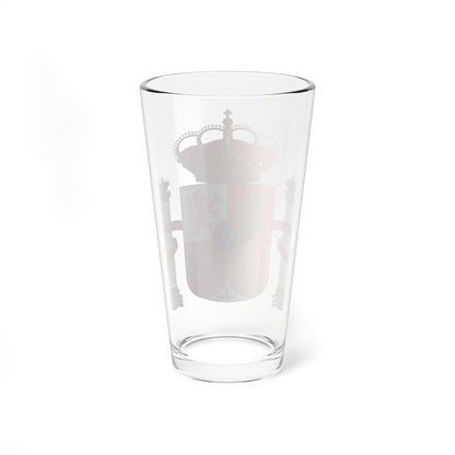 Escudo de España mazonado (Spain) (Coat of Arms) Pint Glass 16oz