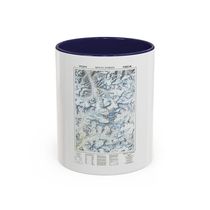Mount Everest (1988) (Map) Accent Coffee Mug